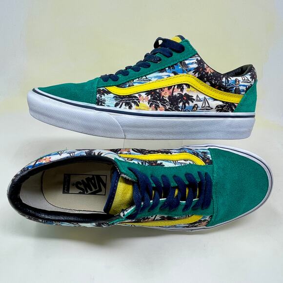Vans Old Skool Rare Caribbean Men's Sz 9 - Wmns 10 1/2 Green Suede 114.5=I.10.5 - Picture 8 of 13